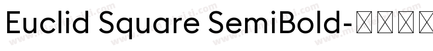 Euclid Square SemiBold字体转换